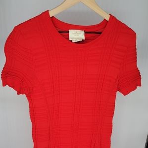 Kate Spade New York Red Knit Dress M